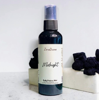Body mist 'Midnight'  on a white surface
